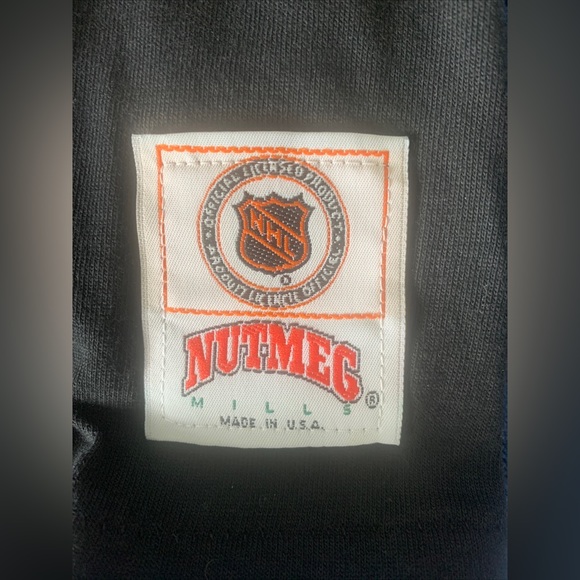 NUTMEG MILLS tampa bay lightning shirt vintage nutmeg mills NHL 1992 Size L - Picture 2 of 6